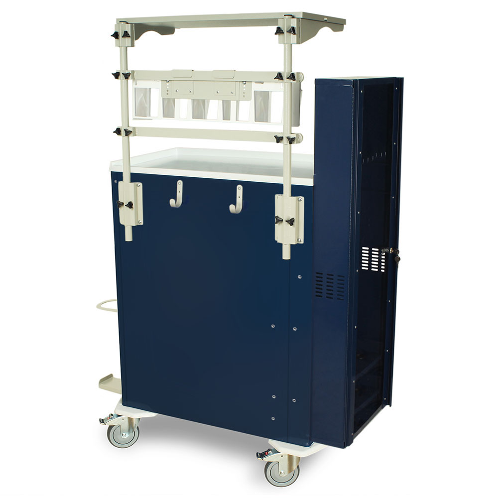 Harloff-MDS3030K16+MD30-AIRWAYPKG-M-Series Tall Treatment Crash Cart with MD30-AIRWAYPKG Difficult Airway Package, Standard Width, Six Drawers, Key Lock