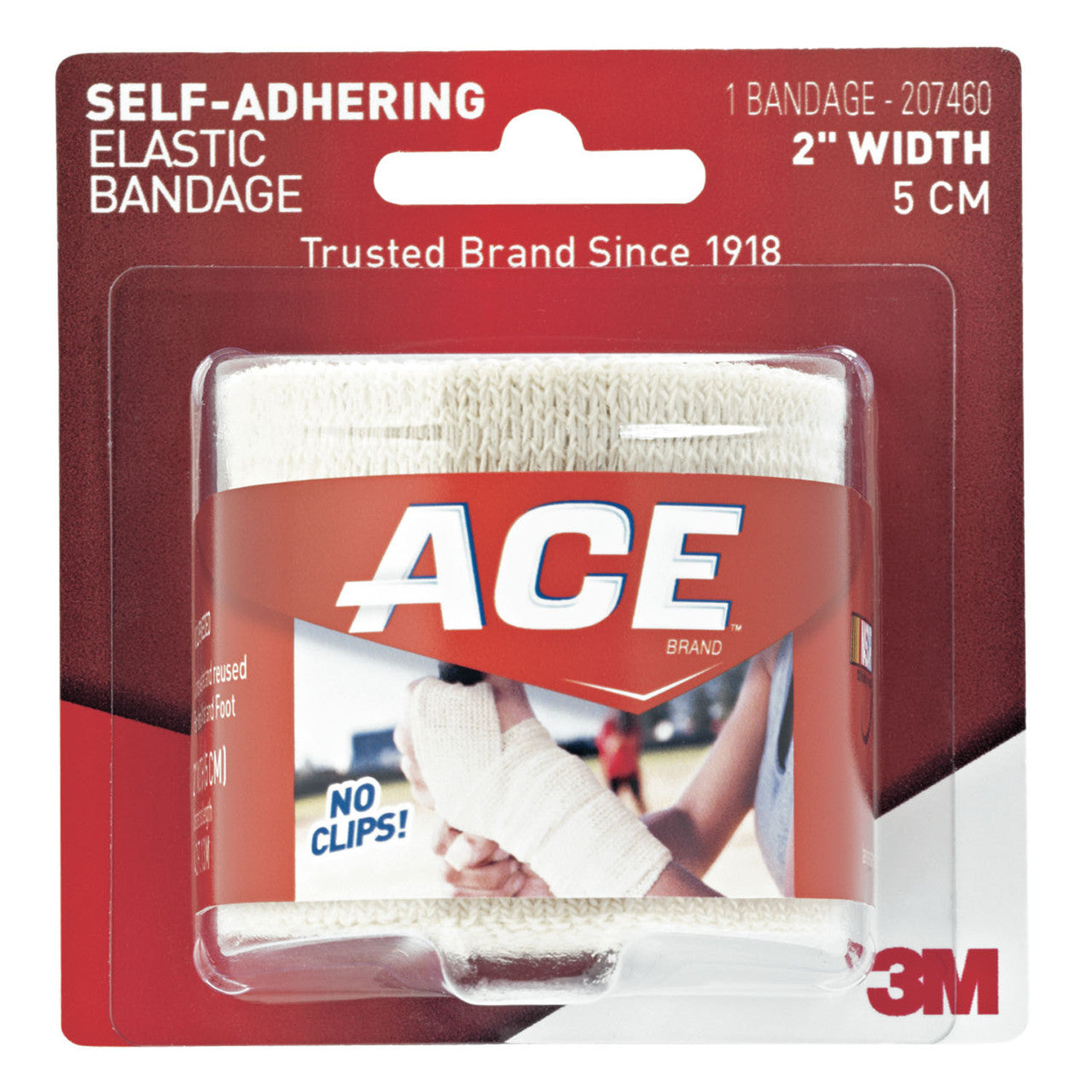 3M-207460 ACE™ Self-Adhering Elastic Bandage, 2" Width, Pack of 72