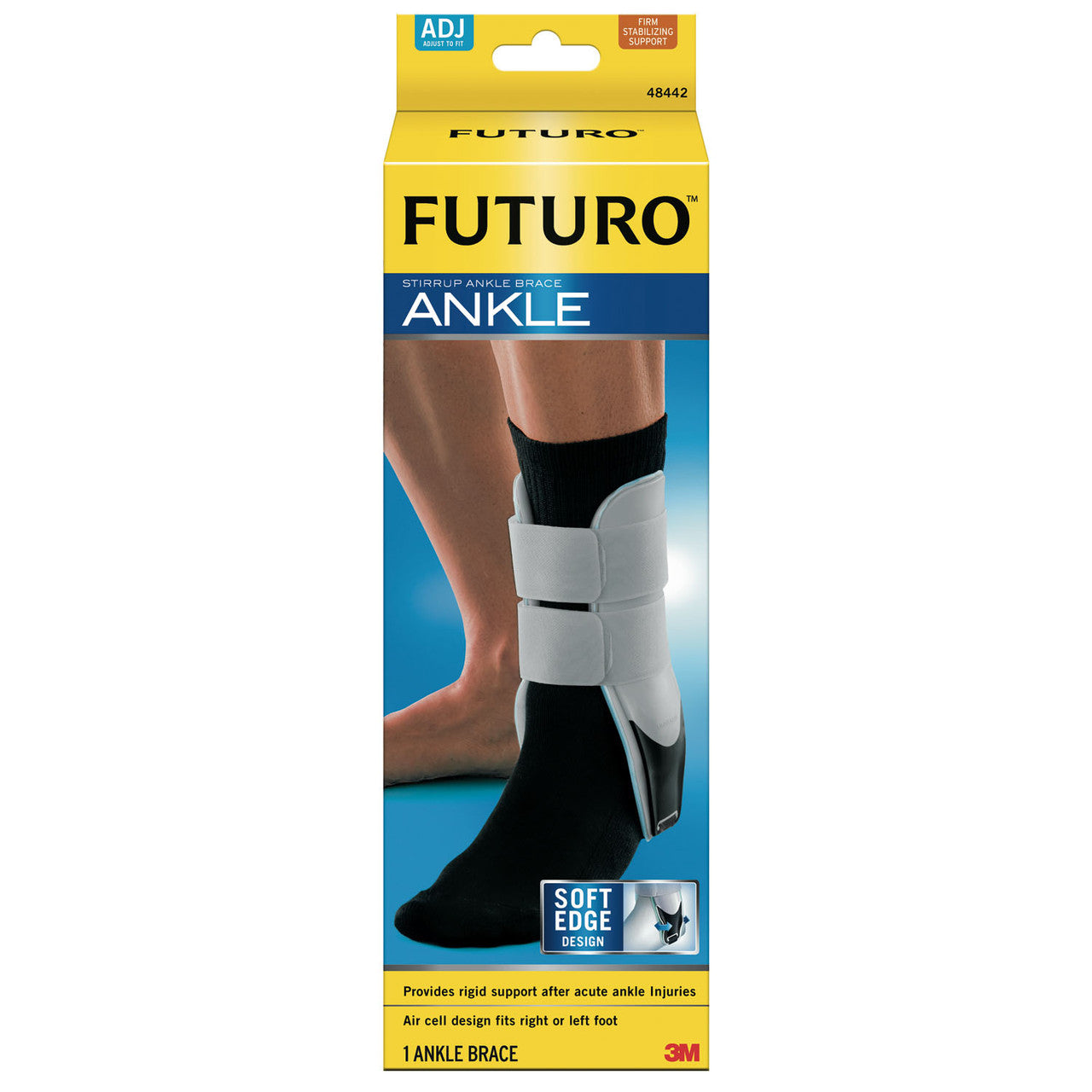 3M-48442EN-Ankle Brace, Adjustable, One Size, 2/pk, 6 pk/cs (Continental US+HI Only)