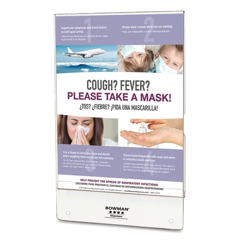 Bowman Dispensers/Marketlab PETG Sign Holders for Hygiene Centers