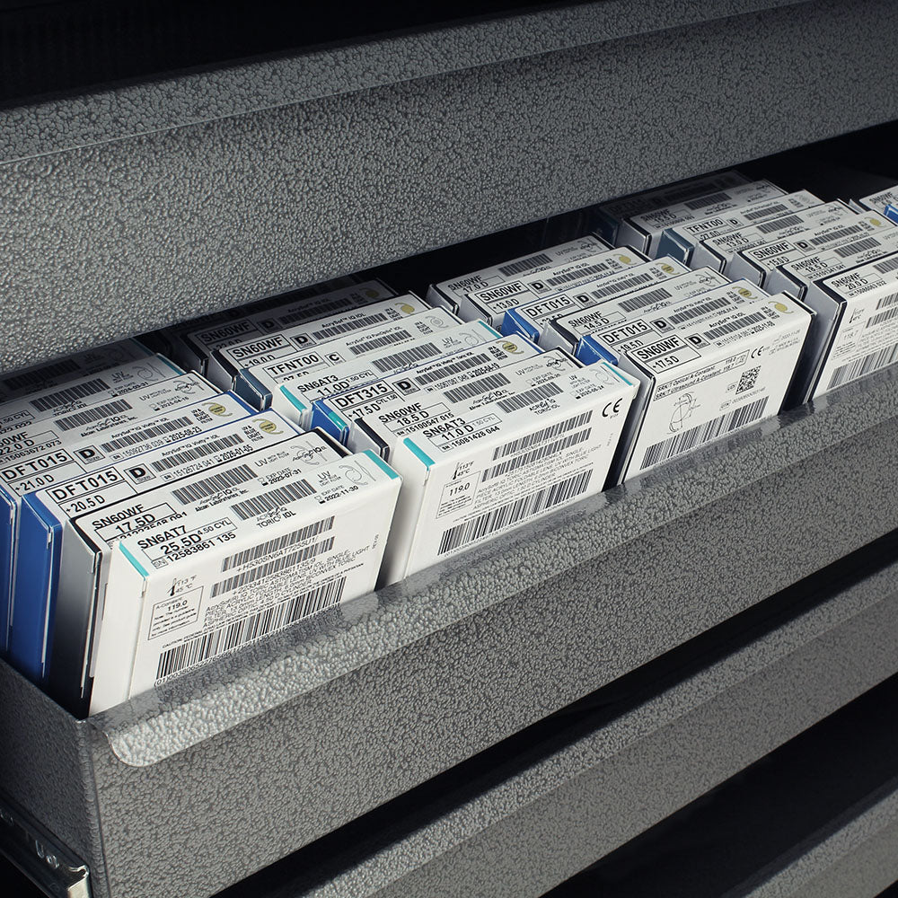 Harloff-MS-IOL1680-High Volume IntraOcular Lens Storage Cart with Key Lock, 1680 Capacity