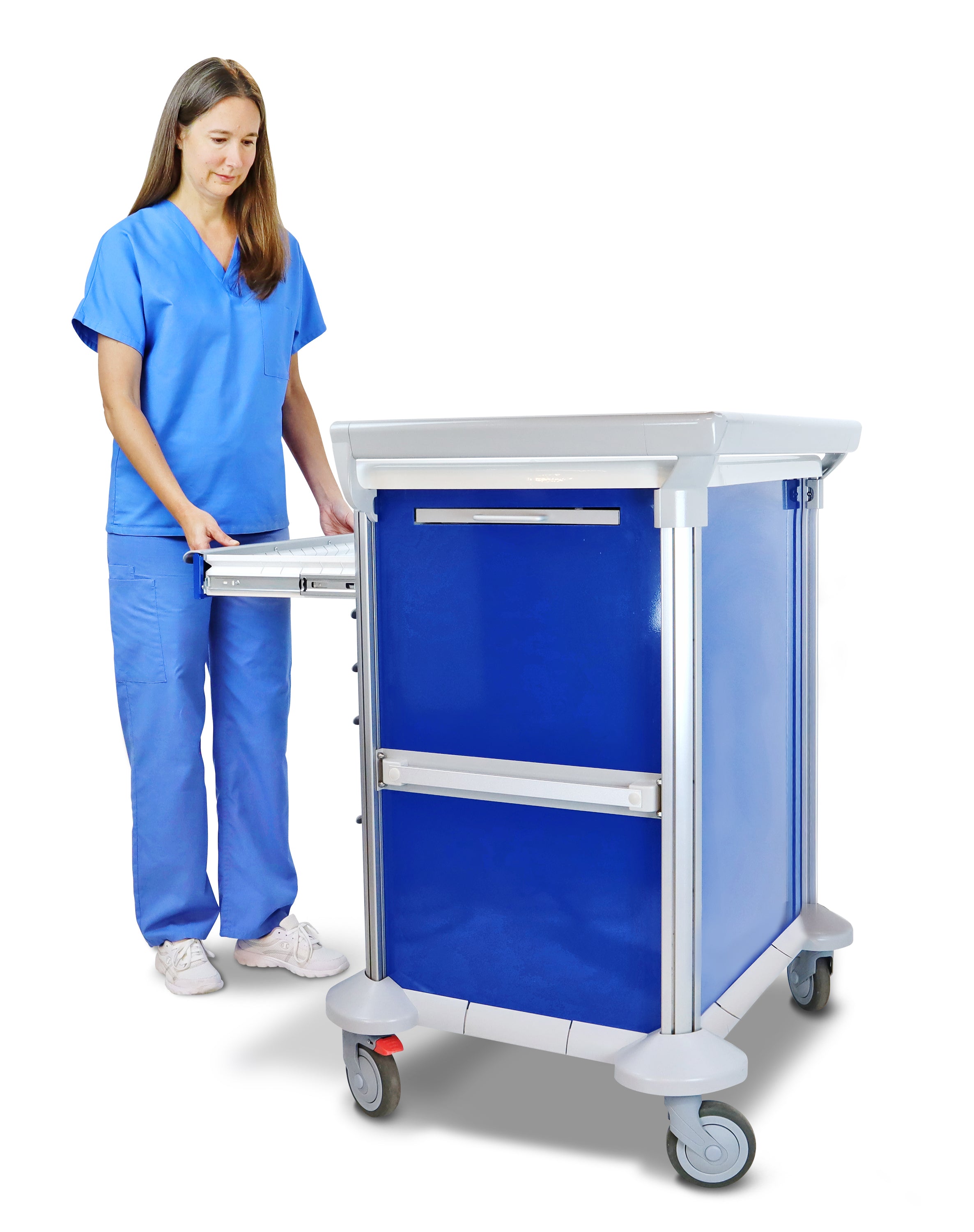 Detecto MobileCare Series Medical Cart, Blue, 23 in. Electronic