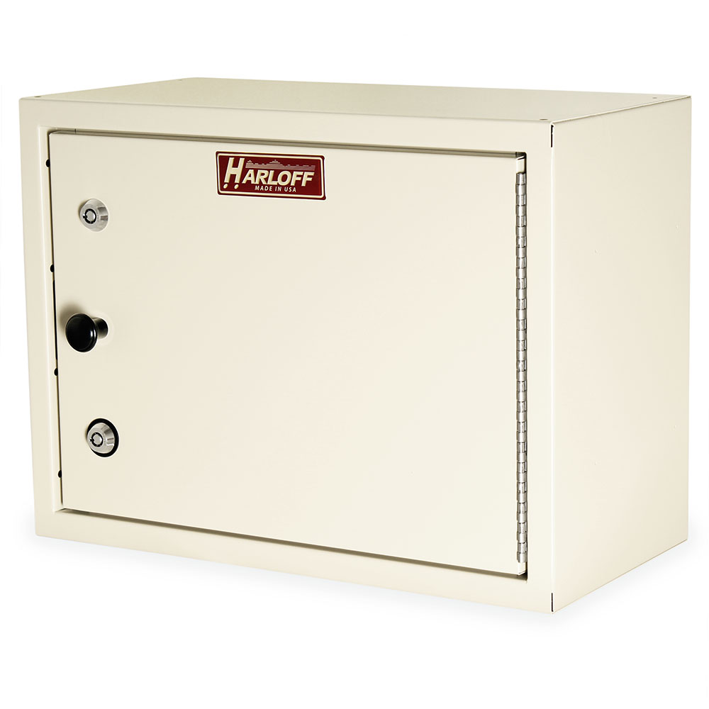 Harloff-NC12C16-ST2-Small Narcotics Cabinet, Single Door with Double Tubular Lock, 12"H x 16"W x 8"D