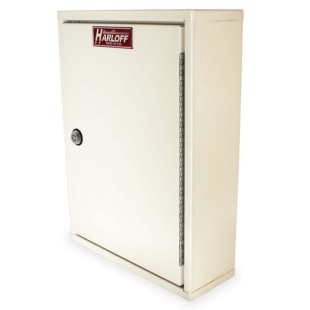 Harloff-NC16A12-DT2-Thin Profile Narcotics Cabinet, Outer Door & Inner Door with Tubular Lock, 16"H x 12"W x 4"D