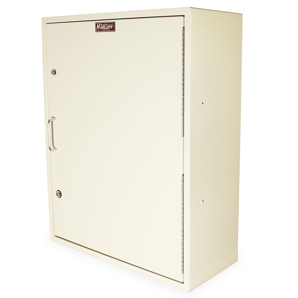 Harloff-NC30D24-ST2-Large Narcotics Cabinet, Single Door with Double Tubular Lock, 30"H x 24"W x 10"D