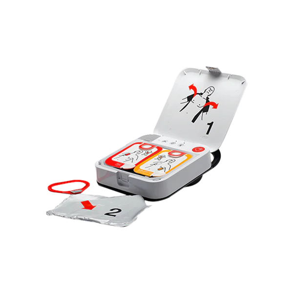 STRYKER-99512-001713 LIFEPAK CR2 Cellular Defibrillator, Fully Automatic, English-Spanish, carrying case