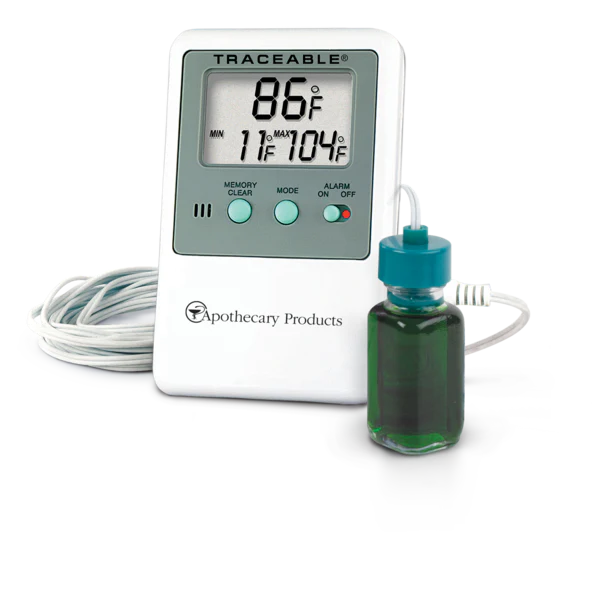 Apothecary Products-29792 Traceable® Memory Monitoring Refrigerator/Freezer Thermometer with Alarm