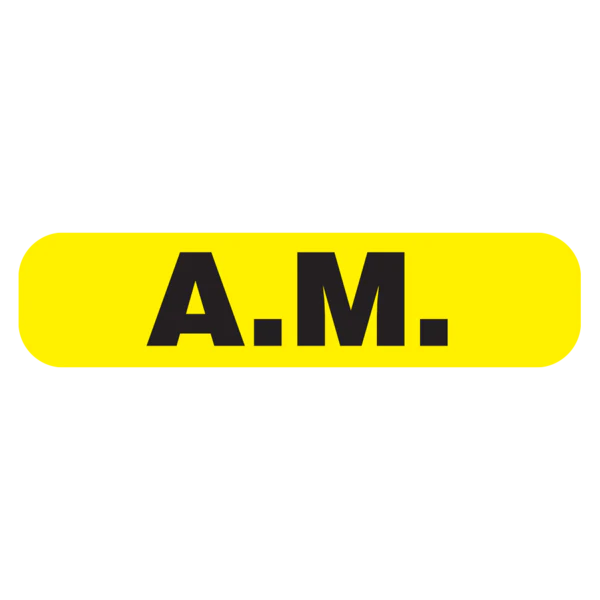 Apothecary Products-39898 "AM" Label