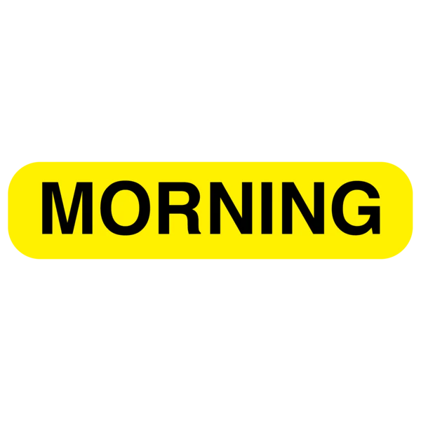 Apothecary Products-39901 "MORNING" Label