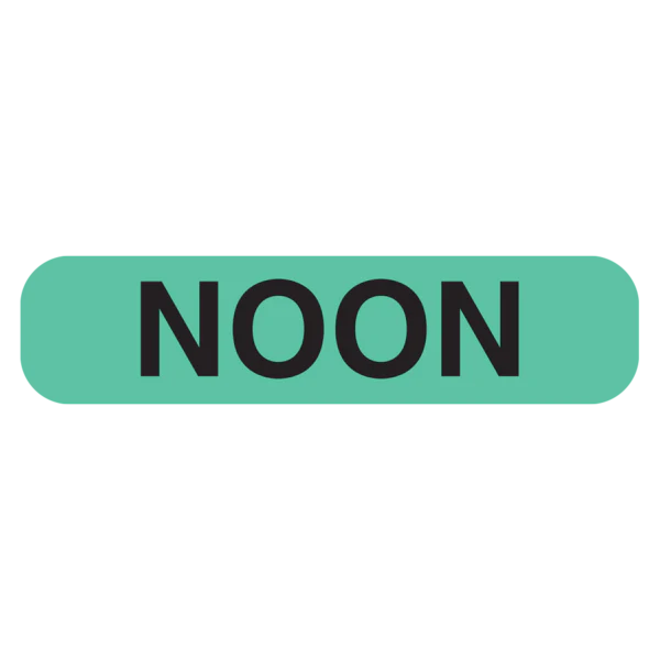 Apothecary Products-39902 "NOON" Label (Pack of 1000)