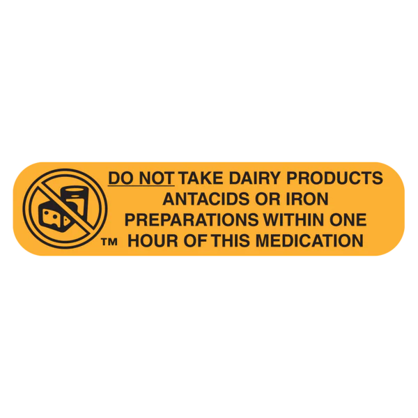 Apothecary Products-40004 "DO NOT TAKE DAIRY" Label