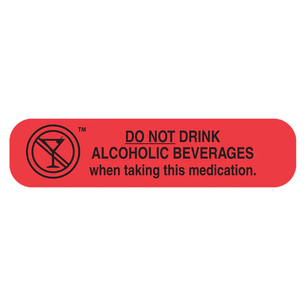 Apothecary Products-40008 "DO NOT DRINK ALCOHOLIC" Label
