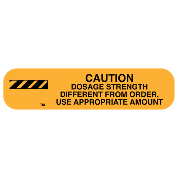 Apothecary Products-40155 """DOSE STRENGTH"" Label"