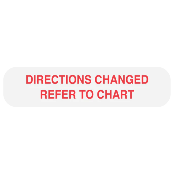 Apothecary Products-40198 "REFER TO CHART" Label