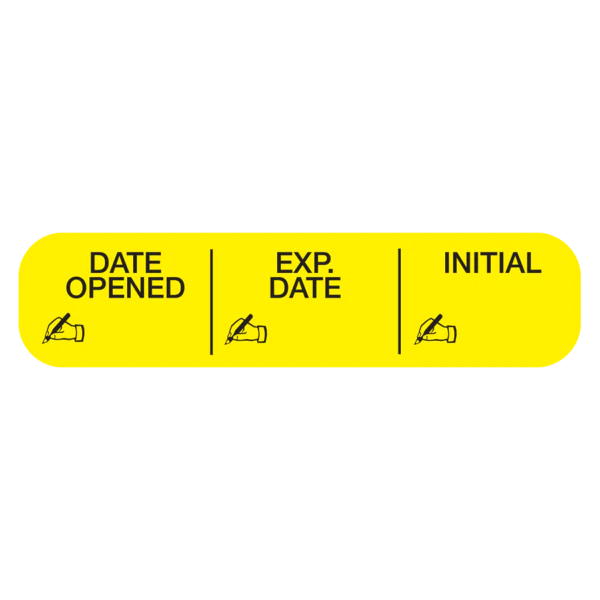 Apothecary Products-40240 "DATE OPEN-EXP-INI" Label