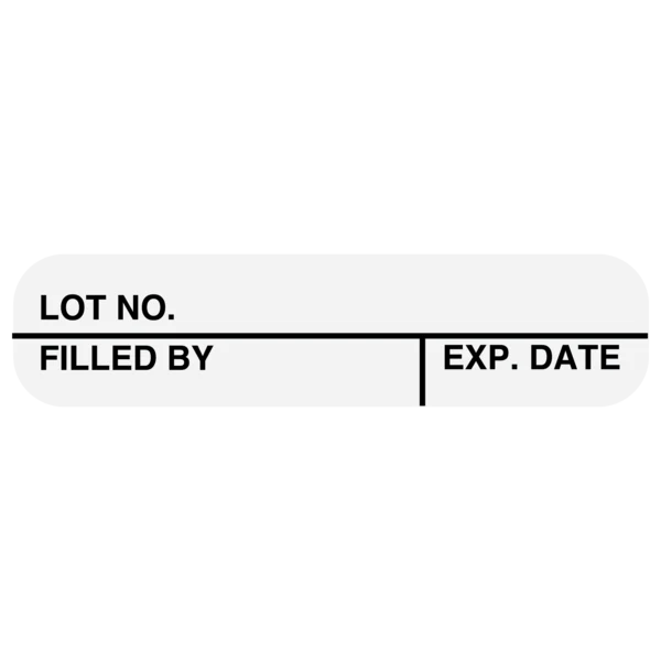 Apothecary Products-40320 "LOT NO." Label
