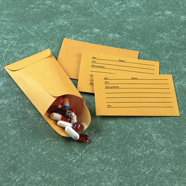 Apothecary Products-66500 Imprinted Pill Envelopes