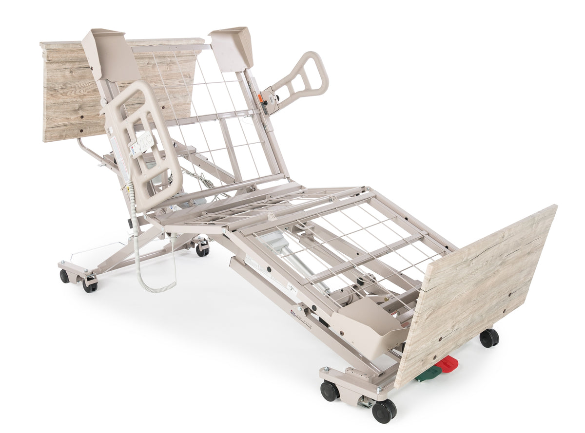 Cama Graham Field-Z9ASW-Zenith 9200, posicionamiento avanzado, plataforma deslizable ajustable de ancho de 35" a 42" x 80"/84", 4 ruedas con traba, capacidad de 600 lb
