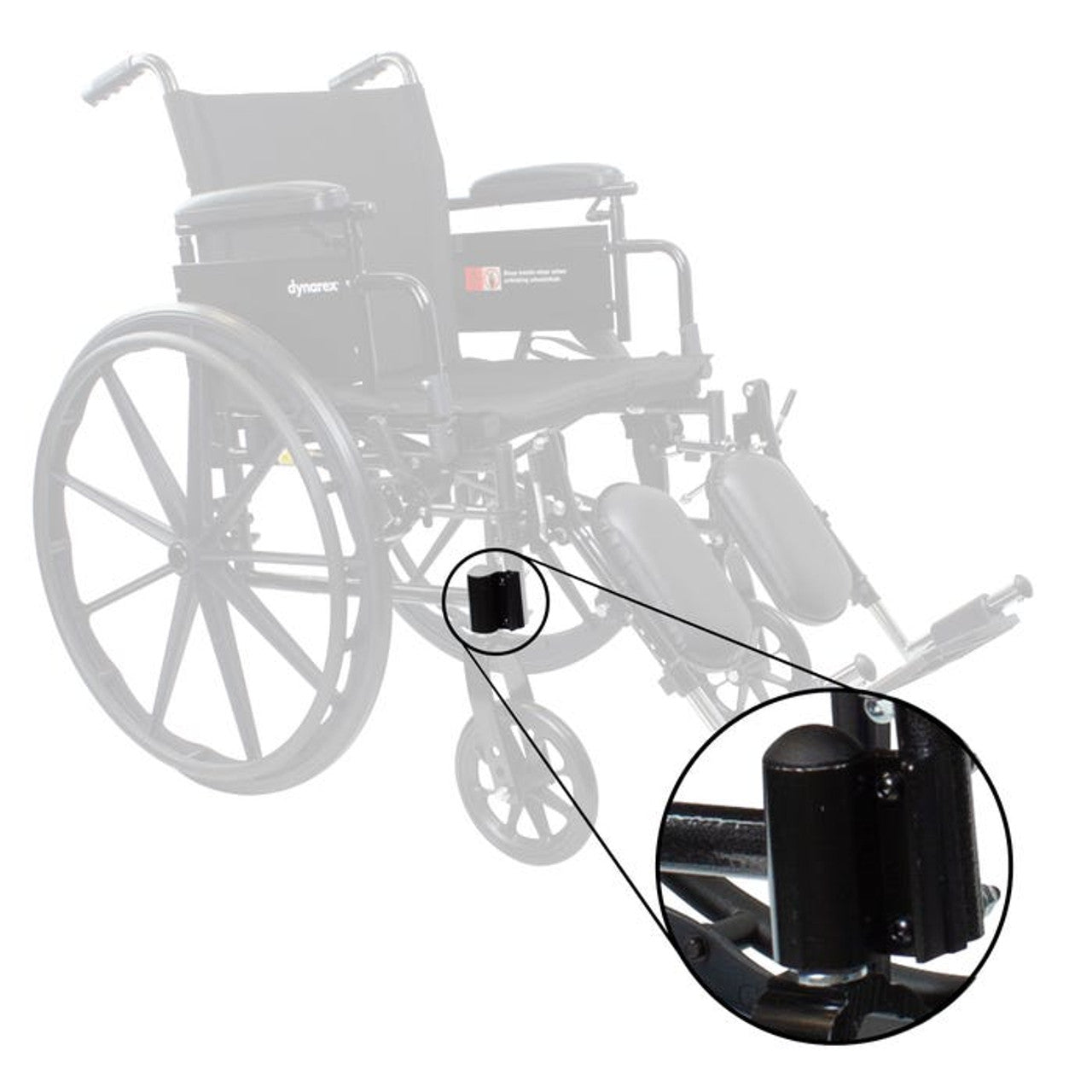 Dynarex-RPWC16 DynaRide Wheelchair Front Fork Stem Bearing Silver, 1