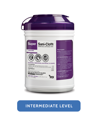 Crosstex-SANLS-Super Sani-Cloth® Germicidal Disposable Wipe (160/Canister / 12 Canisters/Case)