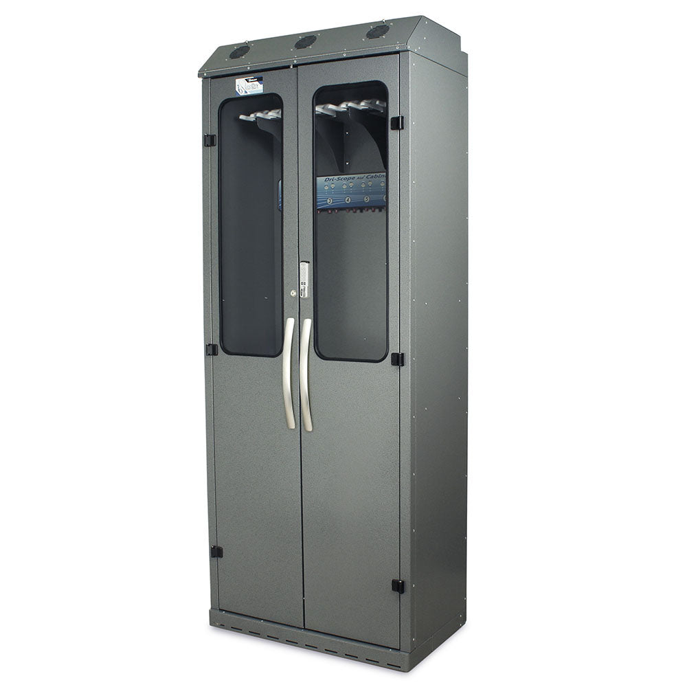 Harloff-SC8036DREDP-14-DSS3316 Powder Coated Steel SureDry 14 Scope Drying Cabinet with Dri-Scope Aid - Key Locking Tempered Glass Doors