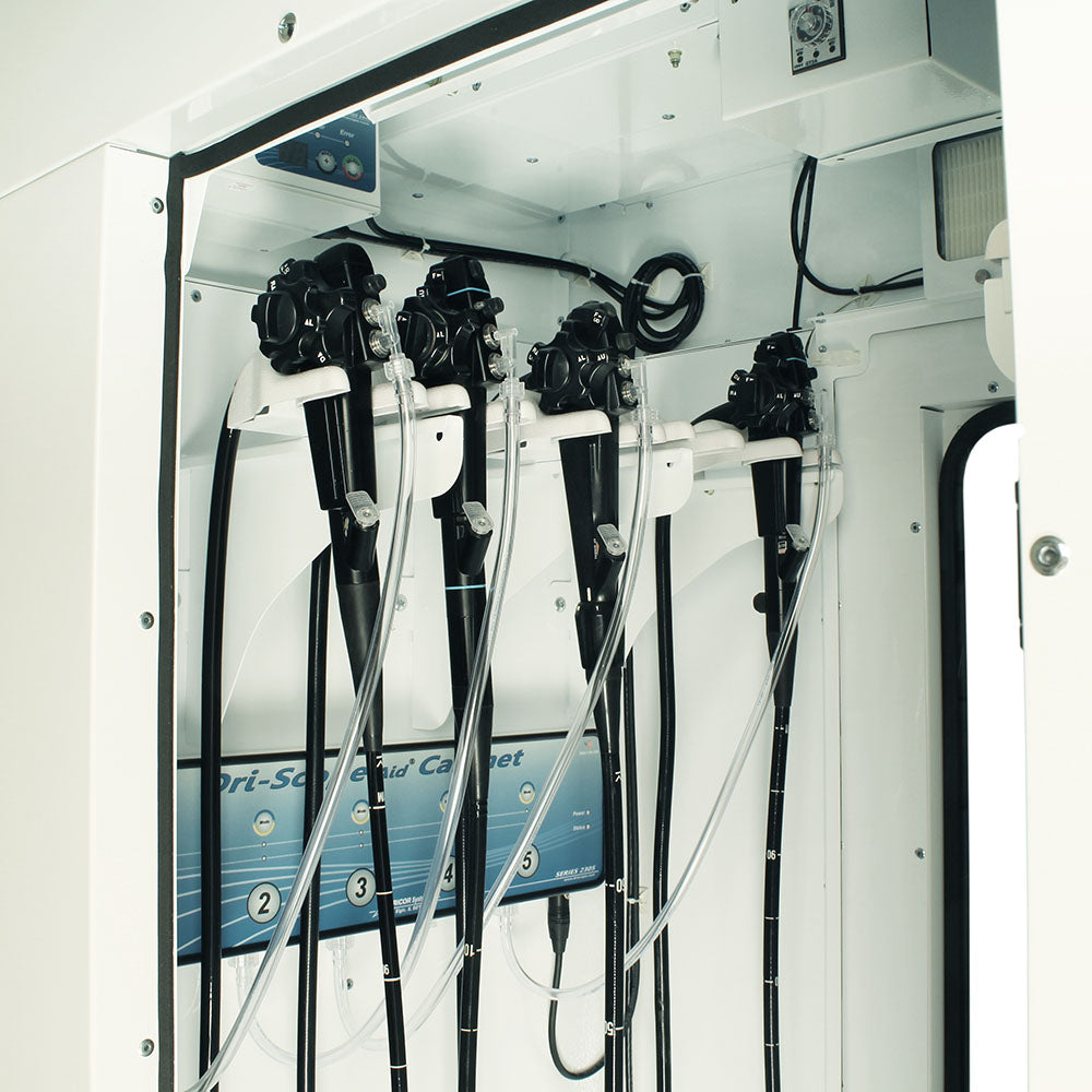 Harloff-SC80WTDRDP-10-DSS2305-Powder Coated Steel SureDry Pass Through 10 Scope Drying Cabinet with Dri-Scope Aid - Key Locking Tempered Glass Doors