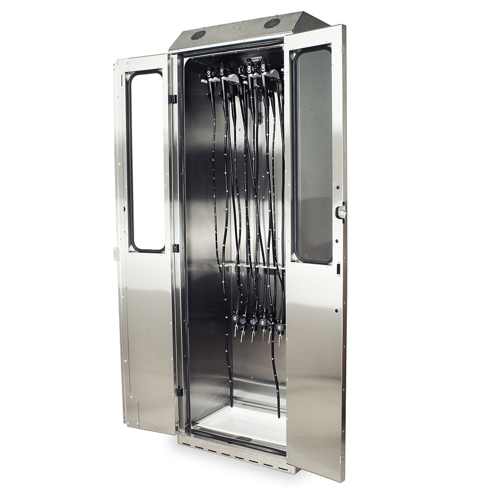 Harloff-SCSS8030DRDP-Powder Coated Steel SureDry 10 Scope Drying Cabinet - Key Locking Tempered Glass Doors