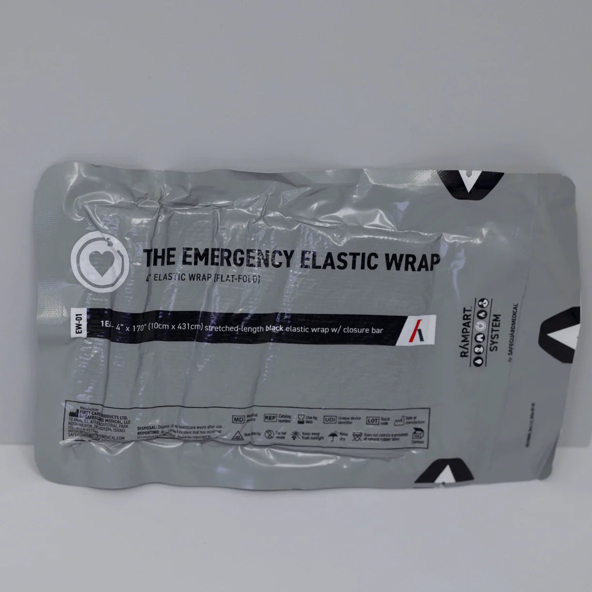 Safeguard Medical-EW-01 Emergency Elastic Wrap, Flat-Fold - 4" (200/CS)