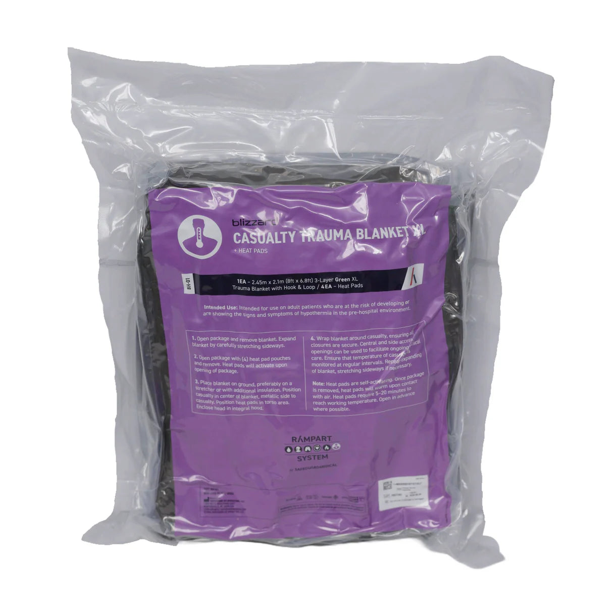 Safeguard Medical Blizzard Heat Trauma Blanket, XL