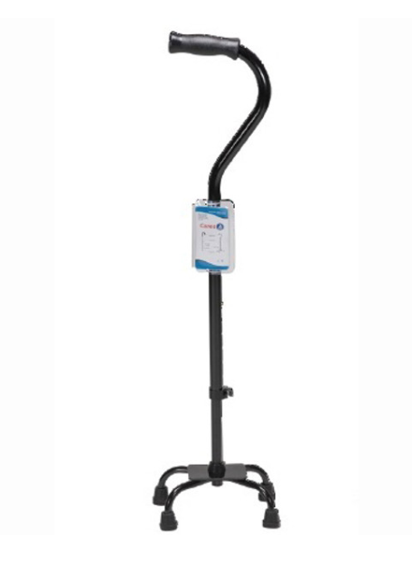 10136-4 Dynarex Quad Cane - Small Base, Adult, 1pc/bag,4bags/cs