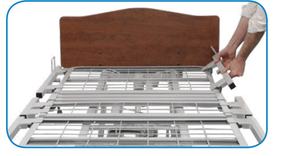 Span America-QD2000MLF-Rexx - Cama eléctrica para cuidados a largo plazo de 84-1/2 pulgadas de largo con plataforma de rejilla ortopédica y rango de altura de 7-7/8 a 27 pulgadas