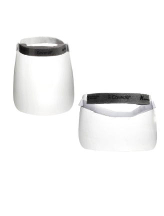 Coverall Full Face Shields, Comfort Headband, 100/CS