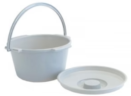 Graham Field-6690A-Balde para inodoro esterilizable en autoclave - Balde para inodoro con tapa