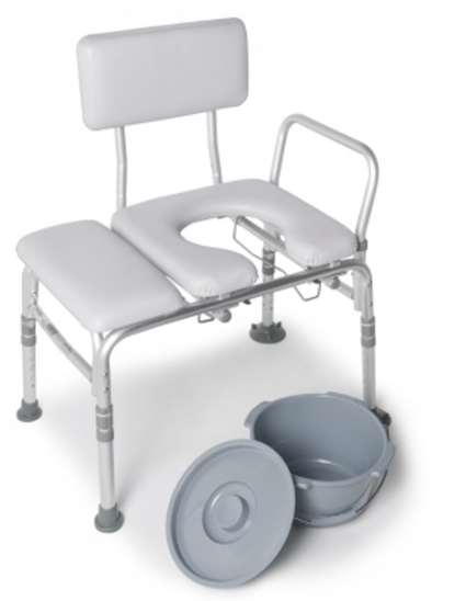 Graham Field-7956KD-1-Banco de transferencia con inodoro acolchado para uso médico, unidad