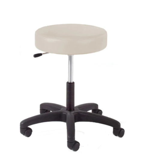 Graham Field Lab/Counter Stool, Single Lever Release, Black Composite Base w/Backrest and Foot Ring