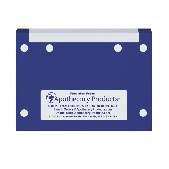 Apothecary Products-53007 Rx File Folder with Single Fold