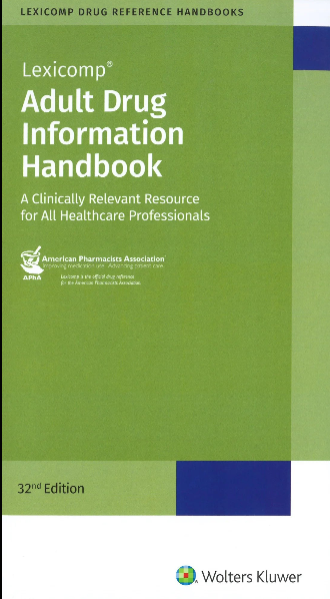 Apothecary Products-27910 The Drug Information Handbook - 32nd Edition