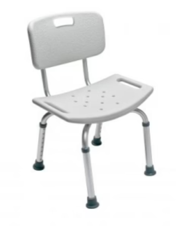 Graham Field-7921A-4 - Asientos de baño de la colección Platinum - Asiento de baño tipo banco con respaldo