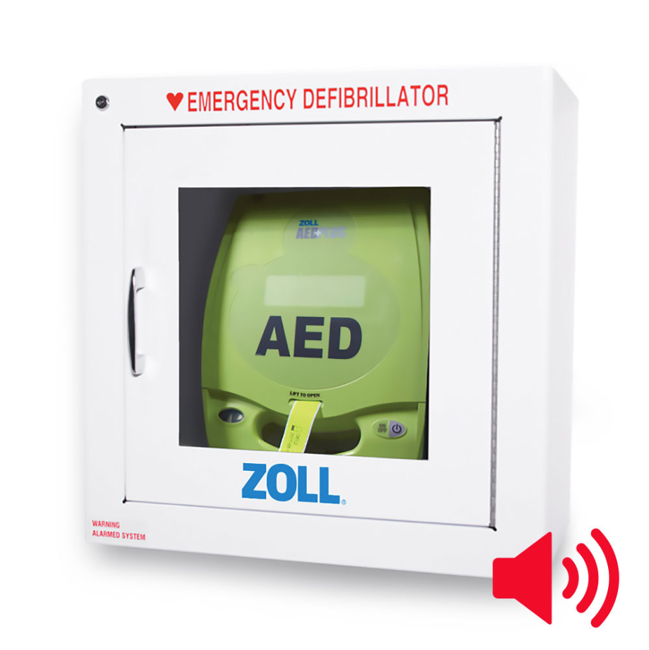 ZOLL-8000-0855AED Plus OEM 9" Deep Metal Surface Mount Cabinet with Alarm