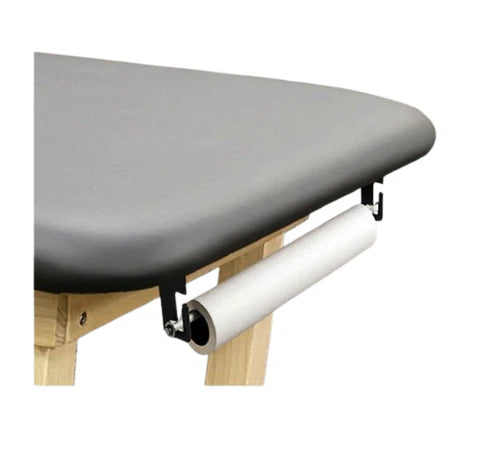 PHS Medical-EPTPH01 Paper Roll Holder (On Foot End with Paper Cutter on Head End) (An Option) for Essential Wood Treatment Tables – Lift Back & Flat Cushion Compatible