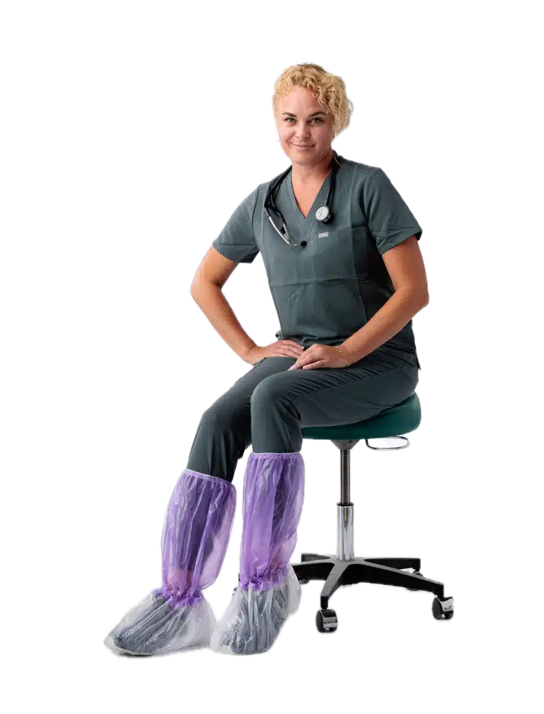 Sloan-KH-450 Boot Cover Sta-Dri® One Size Fits Most Knee High Nonskid Sole Blue NonSterile (50PR/Case)