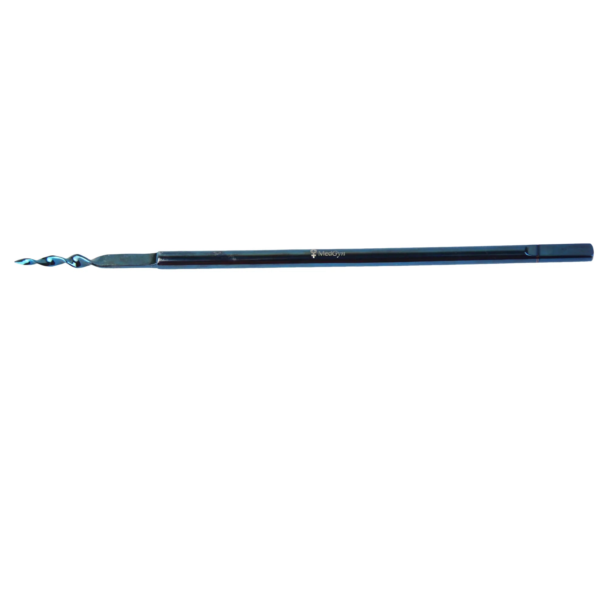MedGyn-030316 Spiral Endocervical Curette Blue Titanium