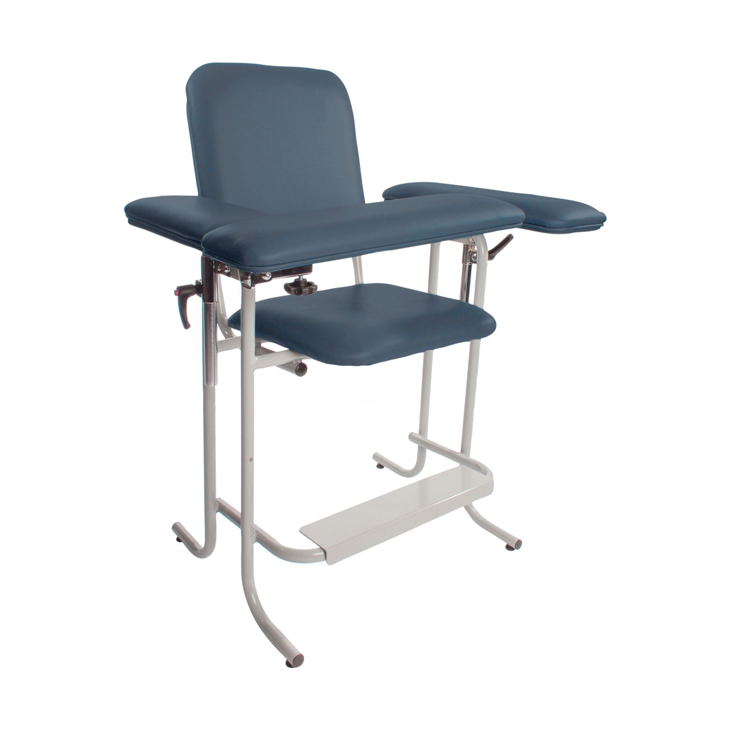 Dukal Corporation-4383F Blood Draw Chair, Tall Height, Flip Up Arm, 500 lb Weight Capacity (1 EA)