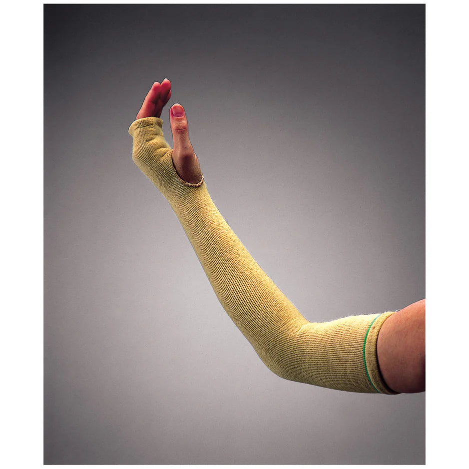 TIDI Products-6002 Skin Sleeves, Padded Arm, Medium, 16 1/2in.L, 11in. Circumference, Light, Green Band