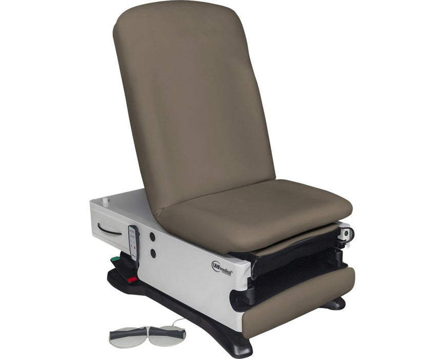 UMF Medical-ProGlide 300 Bariatric Power Hi-Lo Exam Table. Shrouded Base w/ Adjustable Back & Stirrups