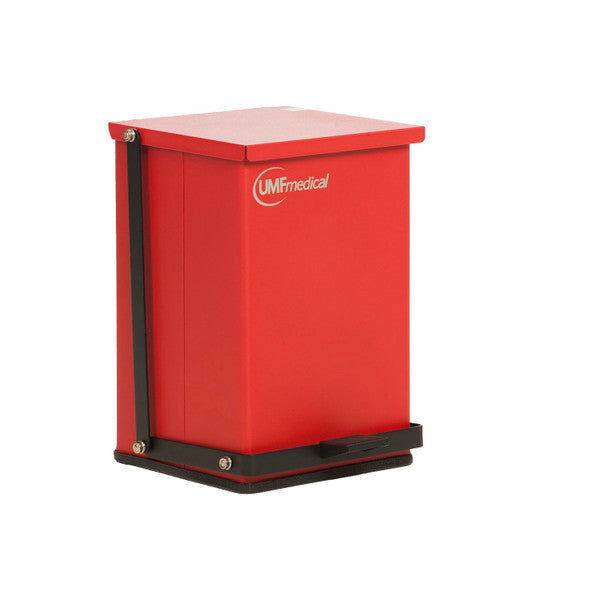 UMF MEDICAL-1473R Bote de basura, 24 qt, rojo, unidad