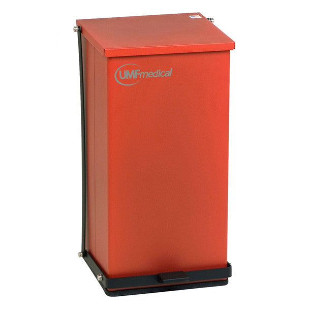 Bote de basura UMF MEDICAL-1475R, 48 cuartos, rojo, unidad