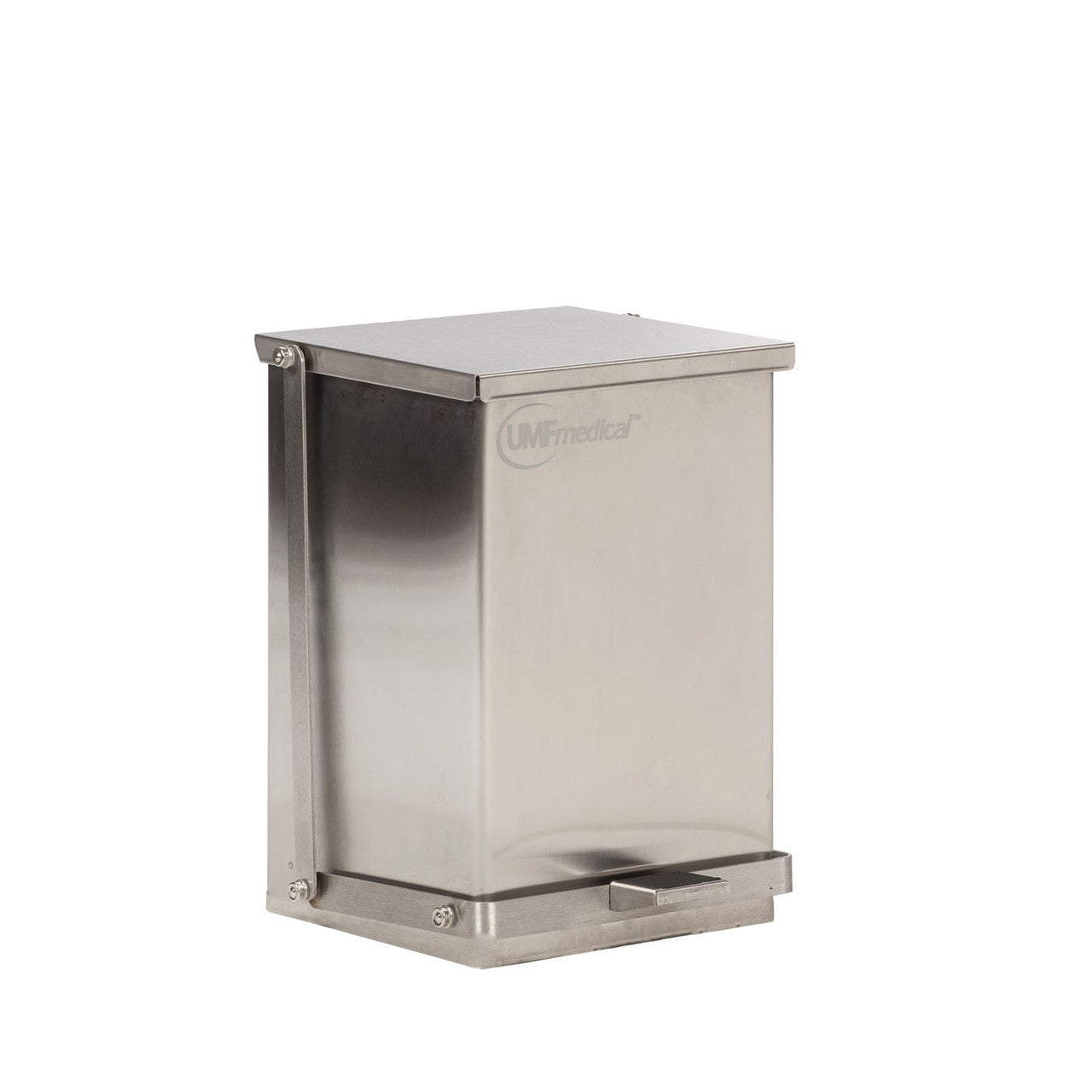 UMF MEDICAL-SS1473 Stainless Steel Step-On Waste Receptacle, 24 Quart (6 Gallon / 23 Liter) 16 H x 11-3/4 W x 13 D (41cm H x 30cm W x 33cm D)