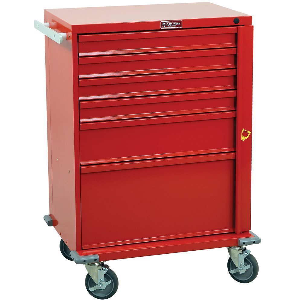 Harloff-V30-6B-V-Series Emergency Cart Six Drawer with Breakaway Lock