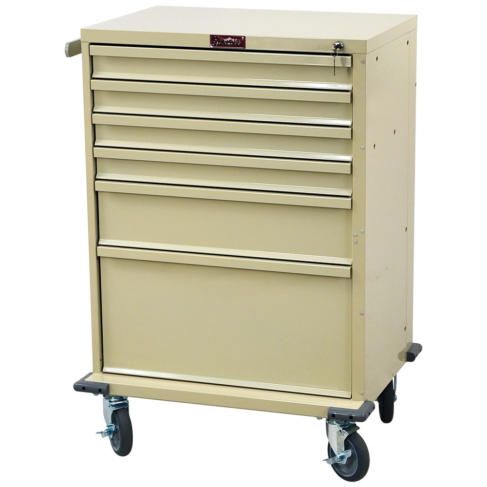 Harloff-V30-6K-V-Series Treatment and Procedure Cart - Tall Six Drawer